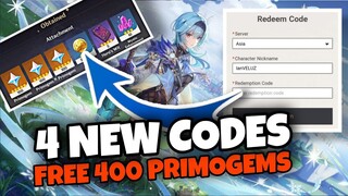 4 NEW CODES + FREE PRIMOGEMS | Genshin Impact 2022