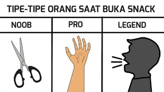 tipe-tipe orang saat buka snack