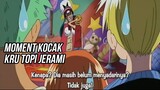 Moment kocak kru topi jerami