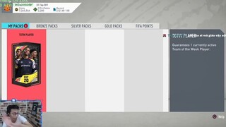 SIÊU TIỀN ĐẠO CHỈ SỐ 91 ĐÃ RA TRONG 10 GÓI TOTW PACK _ FIFA 20 MỞ THẺ