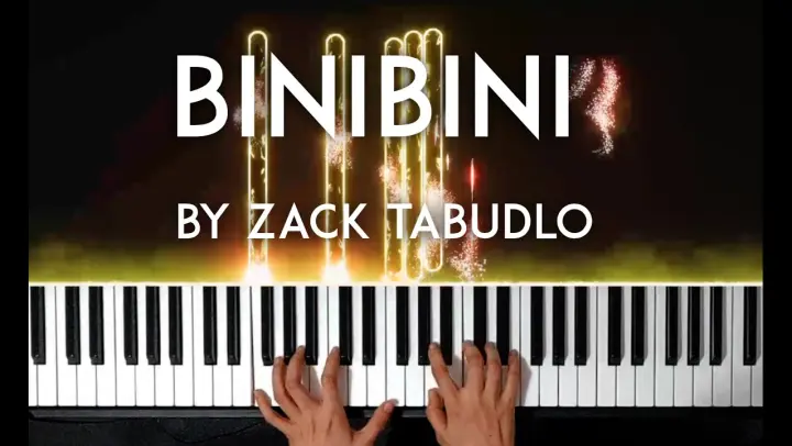 Binibini by Zack Tabudlo piano cover with free sheet music