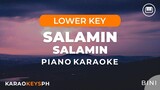 Salamin, Salamin - BINI (Lower Key - Piano Karaoke)