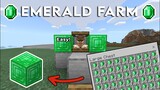 Easy Way Make Emerald Farm in Minecraft Bedrock 1.18