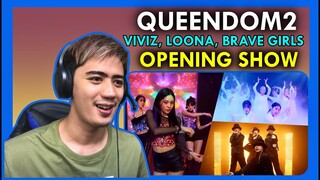 REACTION to QUEENDOM 2 OPENING SHOW (LOONA, VIVIZ, BRAVE GIRLS)