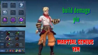 Build item dan skill full demage hero baru YIN mobile legends