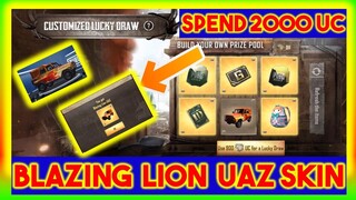 HOW TO GET BLAZING LION UAZ SKIN | MATRYOSHKA DOLL BACKPACK | RENAME CARD | 2000 UC