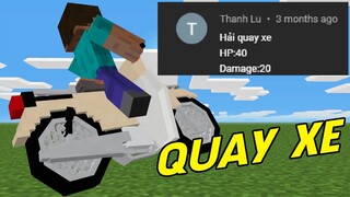 Mình Đưa Ý tưởng Của các bạn vào Minecraft