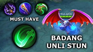 BADANG UNLI STUN | YOU'LL FOREVER SLEEP WITH THIS BUILD | MOBILE LEGENDS