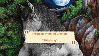 Phlippine mythical Creature "Tikbalang" 🙀