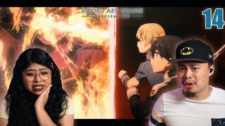 KIRITO AND EUGEO VS SYNTHESIS 7! Sword Art Online Season 3 Episode 14 Reaction