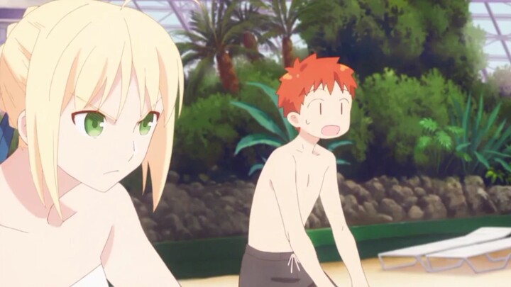 Saber & Shirou VS. Archer & Lancer Volleyball Match