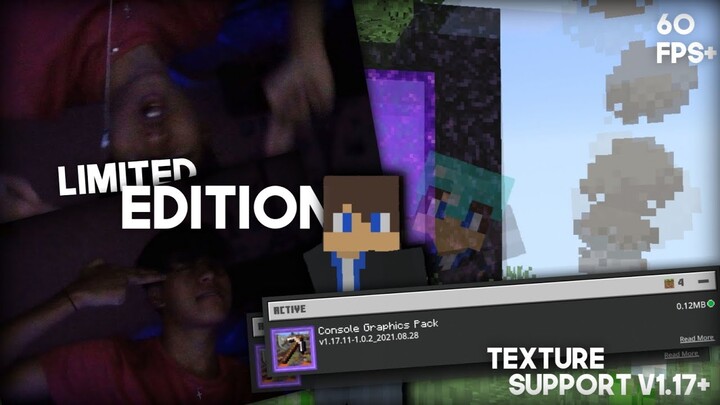 Limited Texture Boost Fps!! Mcpe 1.17+ Texture Console Edition! | Texture Minecraft Pocket Edition