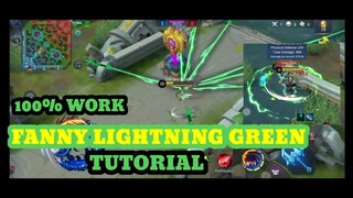 FANNY GREEN LIGHTNING SCRIPT FULL EFFECT | ATLAST PATCH | MOBILE LEGEND:BANG BANG