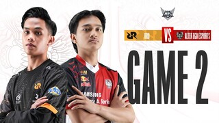 RRQ vs ALTER EGO | Playoffs DAY 2 - MATCH 1 GAME 2 #MPLIDS11