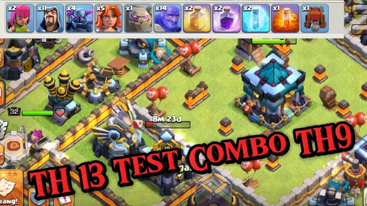 Mencoba Formasi TH9 di TH13 || Clash Of Clans