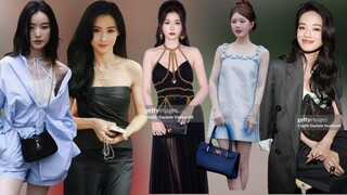 Cbiz female stars at Paris Fashion Week:ZhaoLusi looks like  wearing pajamas,YuShuxin dresses flashy