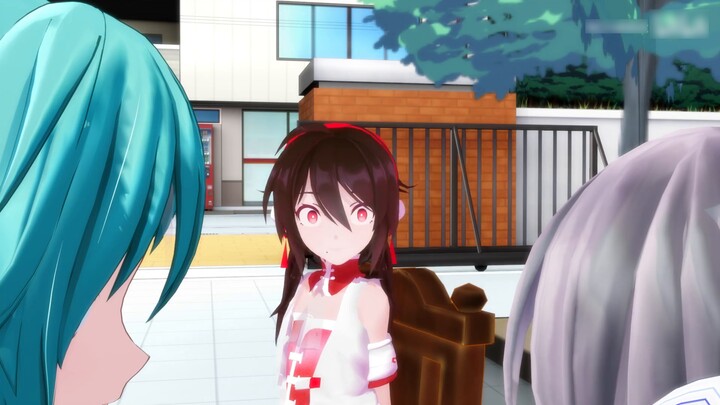 [V Family MMD] Hatsune: Người Trung Quốc có câu tục ngữ, tắm cho chị Wu và cho chị Jun ăn.