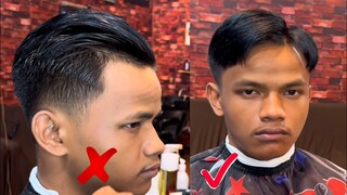 Gaya rambut jidat lebar | rekondisi potong jidat lebar