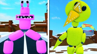 All *NEW* Pink + Yellow Jumpscares in Rainbow Friends Chapter 2 Concept Morphs Roblox