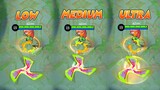 Nana Cyclone Clash Starlight Skin in Different Graphics Settings MLBB