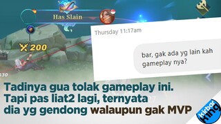 Udah Jarang Offlaner kayagini. Walaupun Gak MVP/Gold, tapi sebenernya dia yang Gendong