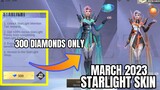 300 Diamonds Starlight Skin for March 2023 Valentina Skin | 300 DIAMOND ONLY |MLBB