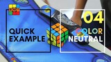 #4 Example solve Rubik 3x3 Color Neutral ( White Cross) || RUBIK BMT ft Tuấn Tỉnh Táo