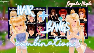 🦋 12 Hair and Bangs Combination | ROBLOX Royale High