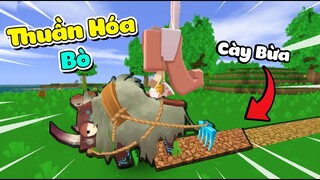 Cách thuần hóa Bò cày Ruộng trong Mini World