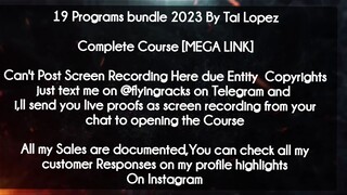 19 Programs bundle 2023 By Tai Lopez course download