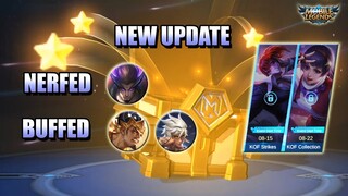 NEW UPDATE - NEW ZILONG VOICE, KOF SKINS, YU ZHONG NERF - PATCH 1.4.94 MLBB