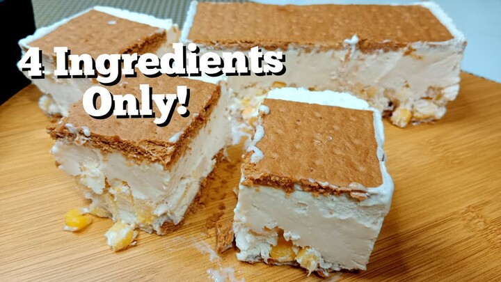 Cheesy Sweet Corn Ice Cream Sandwich | 4 INGREDIENTS ONLY | Met's Kitchen