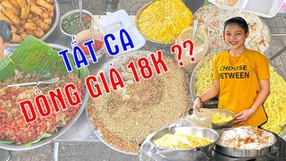 Hàng mì xào, xôi bát bửu ĐỒNG GIÁ 18K của em gái xinh đẹp 18 tuổi | Địa điểm ăn uống