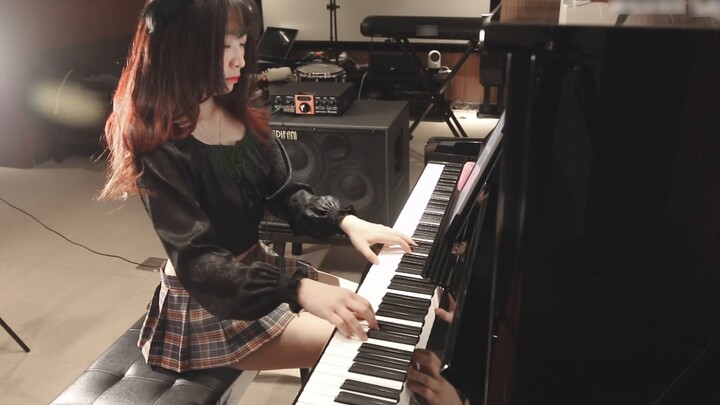 Komposisi klasik Jay Chou "Maple" penampilan piano murni cover Nuo Nuo