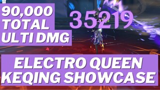 CRIT RATE / DMG ON ALL ARTIFACTS! ULTIMATE ELECTRO QUEEN KEQING BUILD + Showcase - Genshin Impact