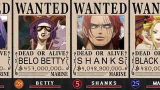 THE 51 Highest ONE PIECE Bounties