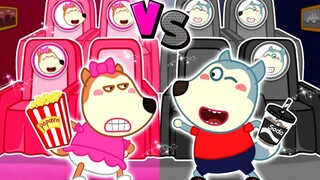 Wolf Animation: Lucy VS Wolf tạo ra một rạp hát tại nhà, ai trong số họ có chỗ ngồi thoải mái nhất?