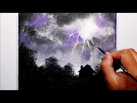 KING ART    SKYLINE ELECTRICAL STORM  N 24  PAINTING TECHNIQUE