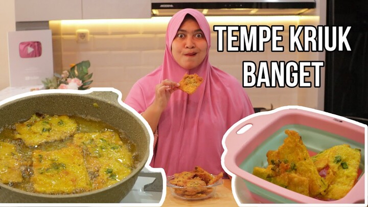 BIKIN YUK !! TEMPE TEPUNG KRISPY PAKAI RACIKAN SENDIRI KRIUKNYA BIKIN NAGIH