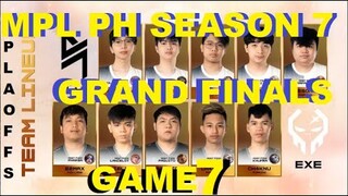 BLCK vs. EXE | GAME 7 | GRAND FINALS | MPL PH SEASON 7 PLAYOFFS