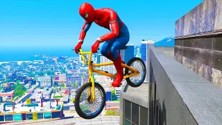 GTA 5 Spiderman Gameplay #4 - Spider-Man Funny Moments & Fails, Gameplay