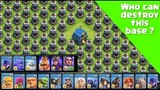 Every Troops vs Massive Bomb Tower Base | Clash of Clans