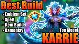 Karrie Best Build 2021 | Top 1 Global Karrie Build | Karrie - Mobile Legends
