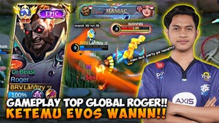 GAMEPLAY TOP GLOBAL ROGER!! NABRAK EVOS WANNN!?!? MOBILE LEGENDS #bestofbest