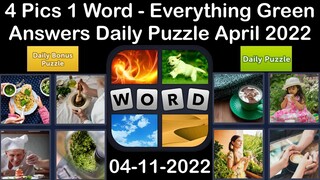 4 Pics 1 Word - Everything Green - 11 April 2022 - Answer Daily Puzzle + Bonus Puzzle