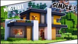 Cara Membuat Rumah Modern Simple di Minecraft ! || Minecraft Modern Pt.31