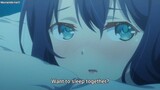 Cute anime girl want to sleep together with her crush | Yuri anime moments