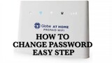 Globe At Home prepaid wifi changes password