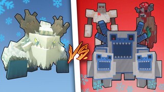 FROSTMAW vs ALPHA YETI, KING OF COWS & CARMITE GOLEM | FROST VS ICE| MINECRAFT(MOST CHILLING BATTLE)