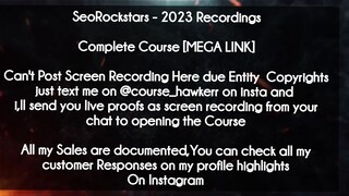 SeoRockstars course - 2023 Recordings download